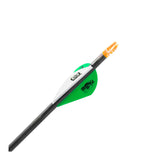 Easton Axis 5mm Fletched Arrows w/Half-Outs - Detail view - Archery Source Canada