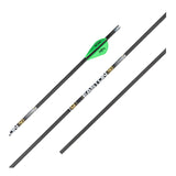 Easton 5.0 5mm Fletched Arrows w/HIT Inserts - Front view - Archery Source Canada