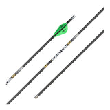 Easton 5.0 5mm Fletched Arrows w/Halfouts - Front view - Archery Source Canada