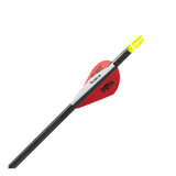 Easton 5MM Axis Factory Fletched Arrows w/ HIT Insert - Side angle - Archery Source Canada
