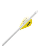 Easton 6.5mm Whiteout Fletched Arrows - Side angle - Archery Source Canada