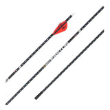 Easton 4mm FMJ Fletched Arrows - Front view - Archery Source Canada