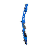 Kinetic Vygo 25" Barebow ILF Recurve Riser (Black Weights) - Side angle - Archery Source Canada