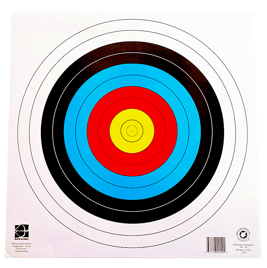 FITA Target 60 cm 10-ring Face - Archery Source – Archerysource